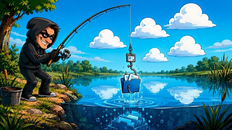 Cloud-Dienste werden zur Phishing-Falle: Laut Kaspersky missbrauchen die Angreifer die Reputation bekannter Cloud-Plattformen, um an Nutzernamen, Passwörter, MFA-Codes und Sitzungs-Cookies zu kommen.(Bild:  Dall-E / KI-generiert)