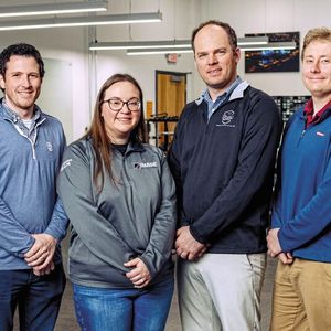 The teams from Beckhoff and Image Engineering (from left to right): Jay McNeil, Regional Sales Engineer (Beckhoff USA); Ian Bottiglieri, Vice President of Operations; Claire Bowman, Associate Director of Engineering; Nick Hock, Director of R&D and Installation/Integrations (all Image Engineering); Arthur Peterson, Application Engineer, and Jason Toon, Entertainment Industry Specialist (both Beckhoff USA).(Image: Beckhoff)