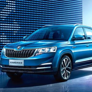 Skoda stellt auf der Automesse in Peking das SUV Kamiq vor.