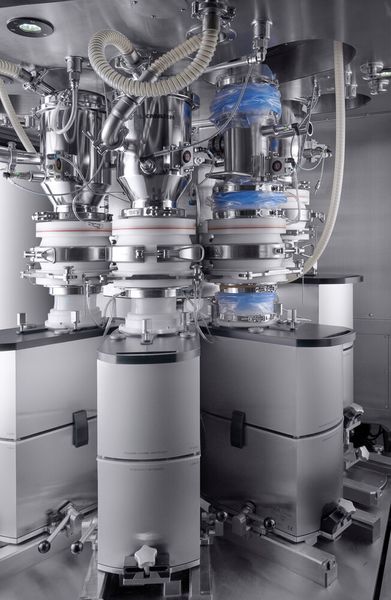 Pulverdosierung in der Consigma CDC (Bild: Gea)