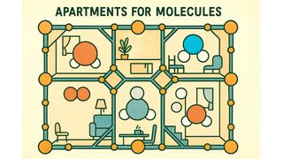 Metallorganische Gerüste fungieren wie ein Apartment für bestimmte Moleküle. Die drei Forscher, welche die Türe zur Chemie der so genannten MOFs aufgestoßen haben, wurden für ihre Arbeit mit dem Chemienobelpreis 2025 geehrt. (Symbolbild) (Bild: GPT Image Generator / KI-generiert)
