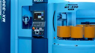 The affordable MX-330 PC10 is a high-quality, entry level five-axis machine with OEM automation. (Matsuura)