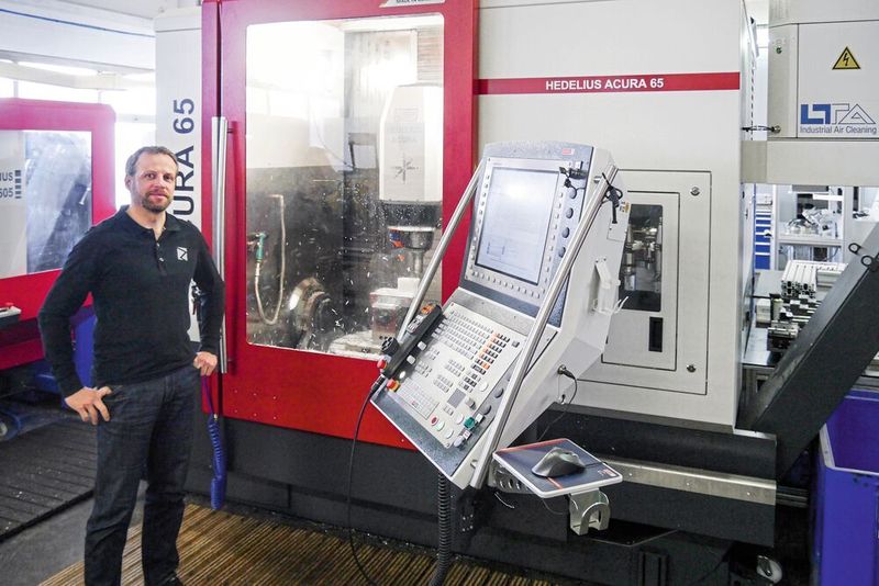 In 2017 schaffte Zander-EMS-Geschäftsführer Jürgen Zander die Acura 65 von Hedelius an, um präzise und flexibel Kleinteile zu bearbeiten. (Hedelius)