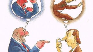 Savez-vous qu'un index pointé vers vous, même avec un grand sourire, est destiné à vous confondre? La gestologie et la communication non verbale, bien plus qu'un art... (Image d'archive: Couverture du livre "Les gestes vérités" de François Sulger)