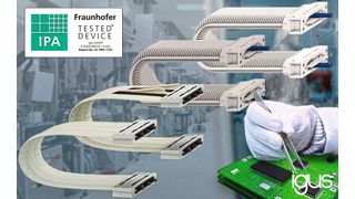 Die E-Skin Energieführungen erhielten im Fraunhofer Test die ISO Klasse 1. (Igus)