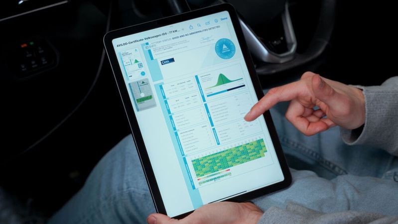 Der Batterietester Aviloo steht für seine Zertifikate und bietet nun Verbrauchern eine Garantie.(Bild:  Aviloo)