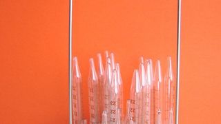 Pipetten im Pipettenkorb des Glas-Pipetten-Reinigers von Hölzel  (Bild: Hölzel)