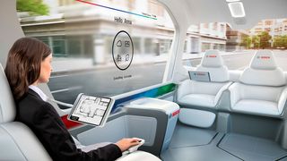 Bosch glaubt fest an eine Zukunft in der fahrerlose Shuttles das Straßenbild in den Metropolen der Welt prägen werden. Auf der CES 2019 feiert Bosch mit einem eigenen Shuttle-Konzeptfahrzeug Weltpremiere. (Bosch)