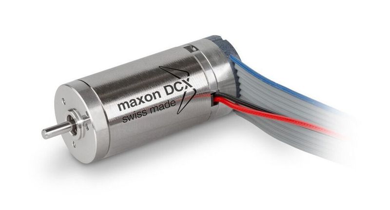 Der Encoder passt unter anderem auf die bürstenbehafteten DCX-Motoren (ab 16 mm Durchmesser).  (Maxon Motor )