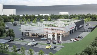 Glinicke investiert in die Marke Porsche. In Kassel (Foto) und Minden entstehen neue Porsche-Zentren. (Bild: Glinicke)