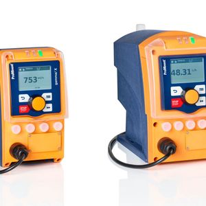 Für die Precursor-Herstellung eingesetzte ProMinentProdukte sind je nach erforderlicher Menge die langlebigen MagnetMembrandosierpumpe gamma/ X (bis 45 l/h) und gamma/ XL (bis 80 l/h), die  sich unter anderem durch eine schnelle Ansprechzeit auszeichnen.(Bild:  ProMinent GmbH)