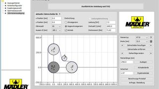 Das kostenfreie Online-Berechnungsprogramm von Mädler ermöglicht die einfache und schnelle Auslegung und Bestellung von Zahnriemenantrieben. (Mädler)