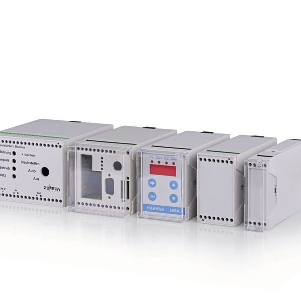 Die funktionellen Tragschienengehäuse der Serie Combi-Norm-Classic bieten maximalen Einbauraum für Leiterplatten.  (Bild: Bopla )