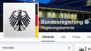 Laut Kuppinger sorgt die Bundesregierung mit ihrem Facebook-Profil dafür, dass Facebook indirekt auch Informationen über die politischen Interessen und Präferenzen der Nutzer erhält (Bild: Facebook)
