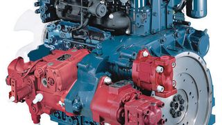 Bild 1: Vier-Ventil-Industriemotor mit E-CDIS (zentrale Direkteinspritzung). Bild: Kubota (Archiv: Vogel Business Media)