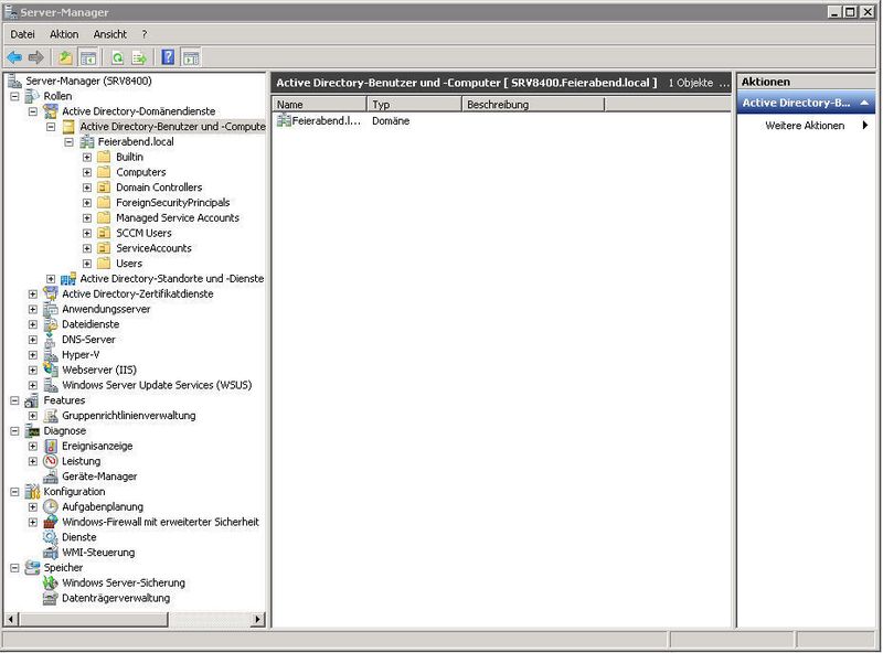 Abbildung 14: Der Servermanager ist das zentrale Verwaltungsinstrument von Microsoft Windows Server (hier Version 2008R2). Diese Managementkonsole ist erweiterbar. Aufgaben lassen sich hier komfortabel erledigen. (Archiv: Vogel Business Media)