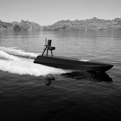Full Speed ahead! Beispiel für ein unbemanntes Drohnenboot des Typs K3 Scout von Kraken Technology, das jetzt bei Blohm+Voss, zu Rheinmetall gehörend, nun in Serie gebaut wird, nachdem bisher nur sehr wenige erste Einheiten gefertigt wurden. (Bild: Kraken Technologie)