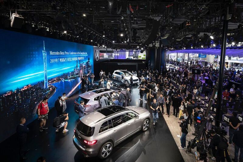 Unter anderem rückten bei Daimler auch die China-Premieren von EQS, GLB und GLS in den Fokus. (Daimler)
