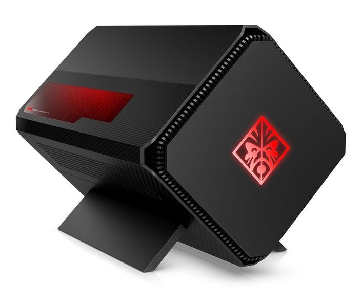 Der Omen Accelerator ist eine eGPU-Box mit Thunderbolt-3-Schnittstelle für entsprechend ausgestattete Notebooks oder Mini-PCs. In ihr finden auch leistungsstarke AMD- oder Nvidia-Karten Platz. (HP)