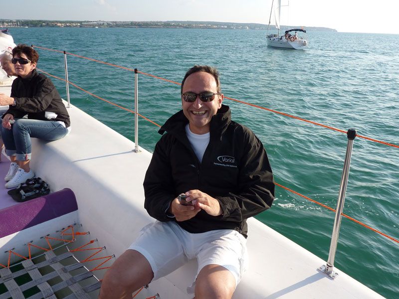 Armin Hadjpour, Regional Vice President Sales CE bei Varial, war mit an Bord. (Archiv: Vogel Business Media)