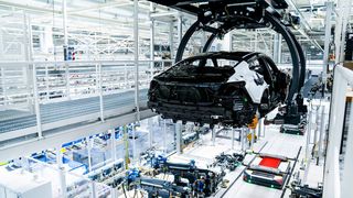 Audi Sport hat seinen Standort Böllinger Höfe für die Produktion des E-Tron GT umgebaut. (Audi)