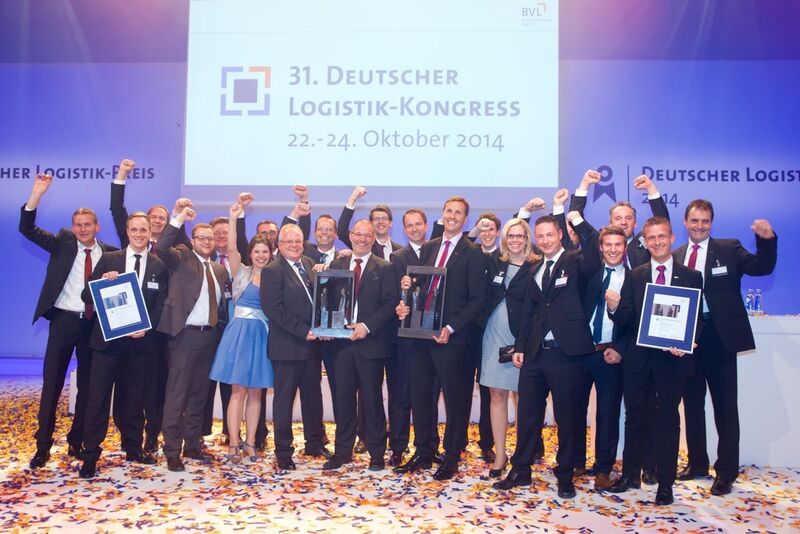 Der Deutsche Logistik-Preis 2014 ging an die Mercedes-AMG GmbH und Müller – die lila Logistik. (Bild: BVL)