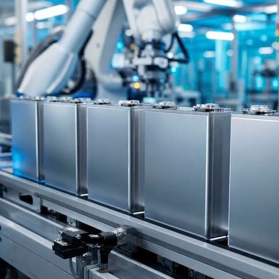 GM und Samsung SDI wollen gemeinsam eine neue prismatische Zelle entwickeln. Die Anteile am Gemeinschaftsunternehmen gibt GM jedoch an den Zulieferer ab. (Bild: KI-generiert)