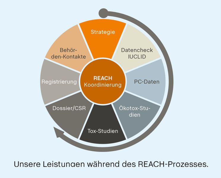Abb. 3: Die Kernkompetenz der Currenta-Analytiker liegt bei Reach auf der Planung und Durchführung von Studien zur Bewertung der Umweltrelevanz von Stoffen. Aber auch bei rechtlichen Fragen hilft das Team weiter. (Bild: Currenta)