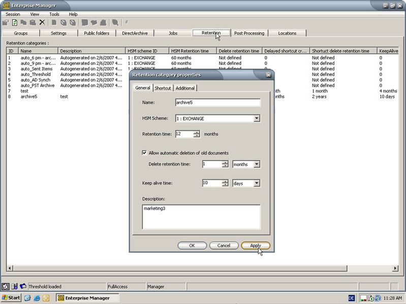 IT-Verantwortliche administrieren die Archivierungslösung über den Enterprise Manager. (Archiv: Vogel Business Media)