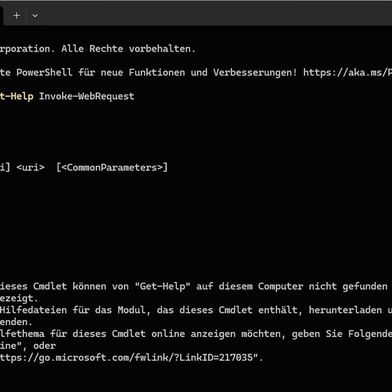 „Powershell“ warnt nun vor Web-Zugriffen.  (Bild: Thomas Joos)