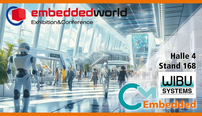 Wibu-Systems (Halle 4, Stand 168) bringt CodeMeter Embedded mit neuen Funktionen zur flexiblen Lizenzverwaltung und erweiterten Plattformunterstützung. Ein weiteres Highlight ist die neue License-Borrowing-Funktion, die besonders für mobile Nutzer von Vorteil ist. Eine Live-Demonstration gibt Einblicke in die Zukunft der sicheren Lizenzierung. (Bild: Wibu-Systems)