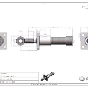 Im Dokumentations-PDF enthalten: 2D-Maßblatt, bei dem auch Anbauteile, Befestigungen etc. mit vermaßt sind.