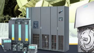 Sinamics-Antriebssteuerung und H-compact-plus-Motor von Siemens (Bild: Siemens)