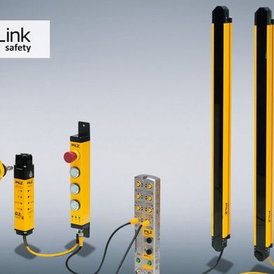 Das IO-Link Safety-Paket aus Master, Sensoren sowie Feldgeräten und passendem Zubehör von Pilz unterstützt mit Blick auf das Internet der Dinge IIOT vernetzte Maschinen und Anlagen herstellerungebunden bis auf die Sensor- bzw. Feldebene. (Bild: Pilz)