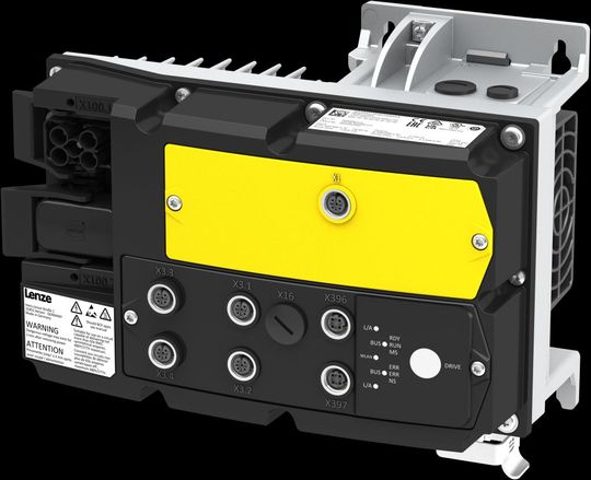 Der dezentrale Frequenzumrichter i650 motec ermöglicht autarke Maschinenmodule mit integrierter Intelligenz.(Bild:  Lenze)