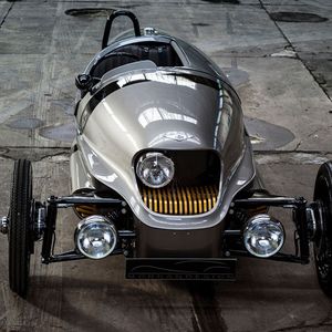 Der Morgan 3-Wheeler EV wurde bereits 2016 in Genf vorgestellt.(Bild:  Morgan)