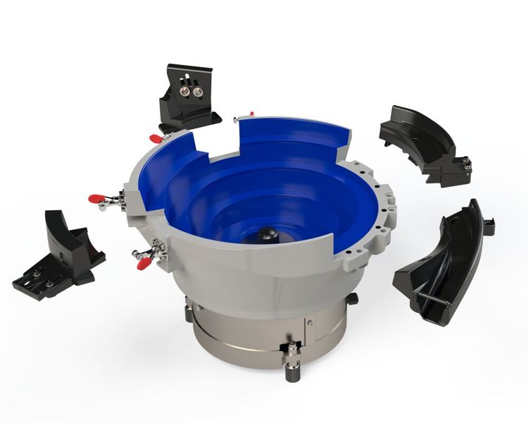 Der IFC 4Q-Fördertopf wird in der Automationstechnik genutzt, um Schüttgut automatisiert und lagerichtig dem Produktionsprozess zuzuführen.  (Bild: IFC)