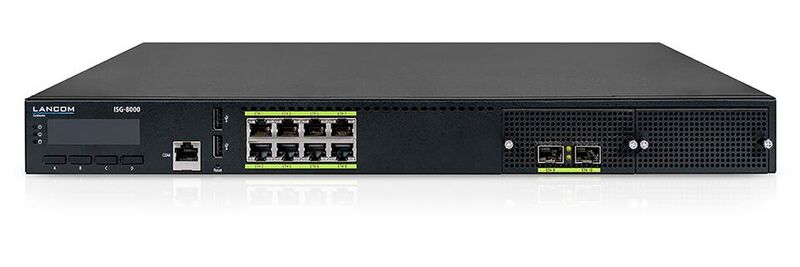 Mit dem Lancom ISG-8000 sei es möglich, bis zu 3.000 Standorte über hochsicheres IPsec-VPN anzubinden.