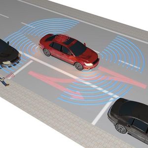 Autonomes Fahrzeug im Car-Sharing Betrieb: Nach dem der Mieter das Fahrzeug angefordert hat, navigiert es selbstständig zum Abholbereich.