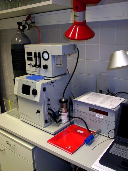 Abb. 5: GEMMA-System mit CPC als Detektor an der TU Wien.  (Bild: TU Wien)