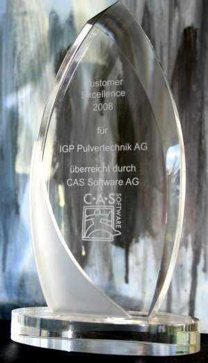 Mit der erstmaligen Vergabe des Customer Excellence Award wurde auf dem diesjährigen Kundentag die schweizerische IGP Pulvertechnik AG für ihr vorbildlich umgesetztes Kundenbeziehungsmanagement ausgezeichnet. (Archiv: Vogel Business Media)