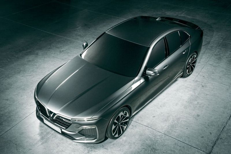 Vinfast präsentiert auf dem Pariser Autosalon neben seiner Limousine namens Sedan... (Bild: Vinfast)