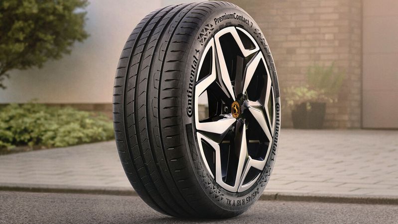 Der Premium Contact 7 mit neuer Gummimischung(Bild:  Continental)