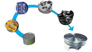 Hardmark optimization process 3D printed component (Bild: Altair, Hardmark)