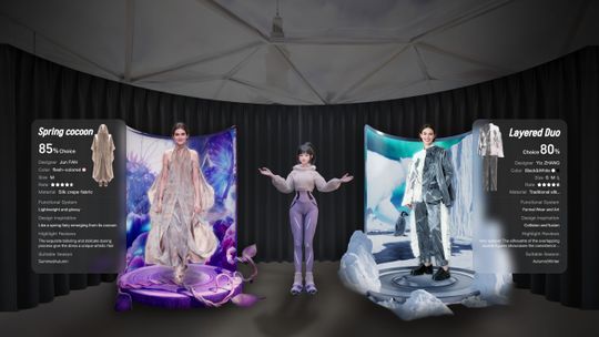 Im Mittelpunkt von Alibaba Wonder on Ice steht eine KI-gestützte Besucherführung, die virtuelle Einkaufserlebnisse in den physischen Raum bringt.(Bild:  Alibaba Cloud)