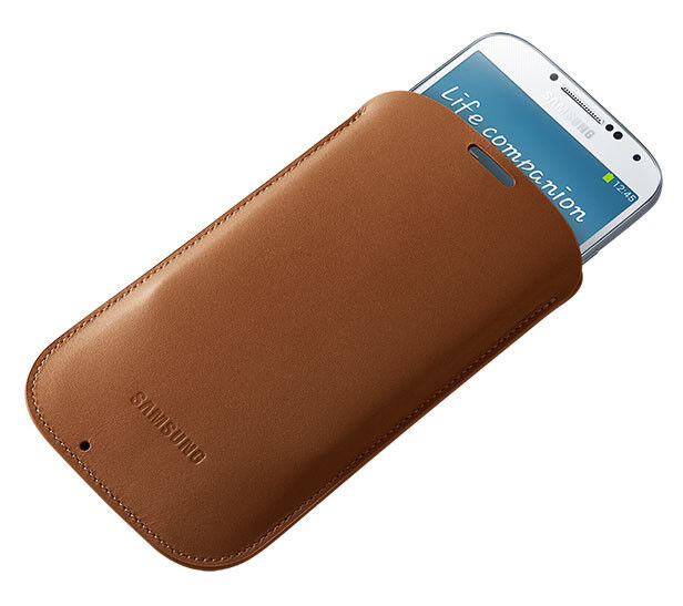 ... eine Gürteltasche aus Leder ... (Samsung)