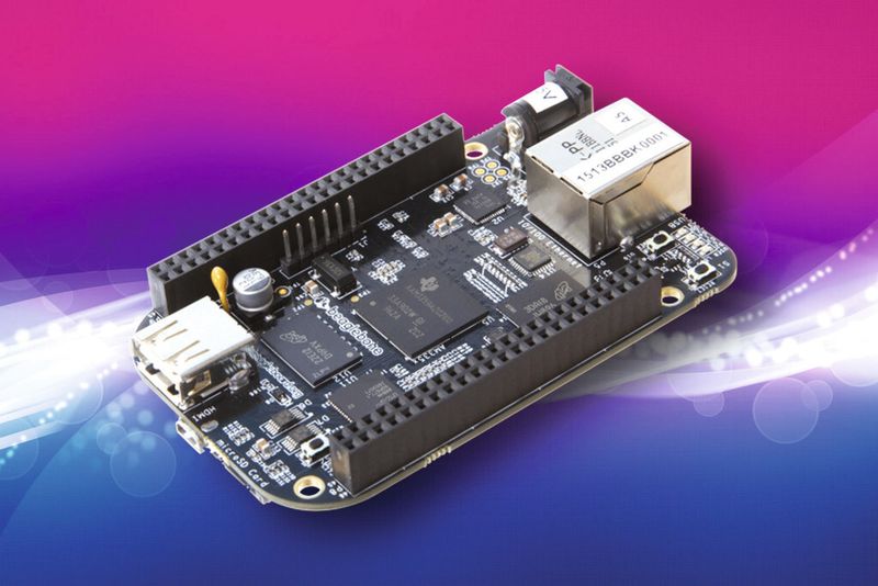 Beaglebone Black: Raspberry-Pi-Alternative nennen sich viele Platinen; der Beaglebone Black ist eine echte. (Bild: RS Components)