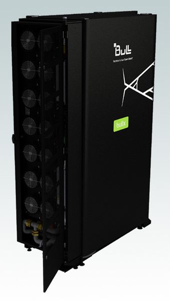 Die Rückseite eines Bullx-Server-Racks (Bild: Bull)