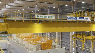 Sparkline, der indische Kranpartner von Stahl Cranesystems, baut Highend-Kranlösungen für indische Press- und Stanzlinien. (Stahl Cranesystems)