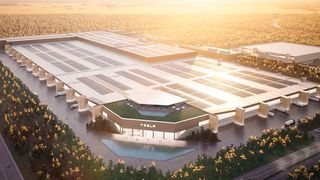 Geldvernichter! Die Tesla-Werke in Grünheide (Bild) und Austin in Texas sind nach Ansicht von Elon Musk gigantische Geldverbrennungsöfen. Musk redet von Milliardenverlusten. (Bild: Tesla)